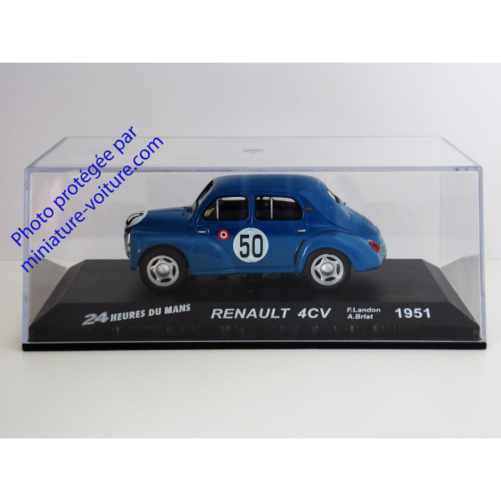 Car miniature IXO 24h of Le Mans Renault 4cv 1951