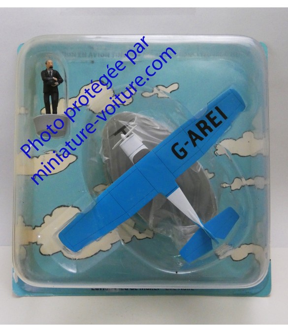 L'avion Bleu de Muller Tintin L'Île Noire