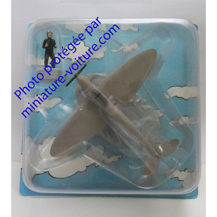 Das beige Flugzeug von Tintin Fauxeurs der schwarzen Insel