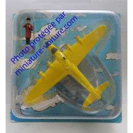 L'hydravion jaune Tintin Les 7 boules de cristal