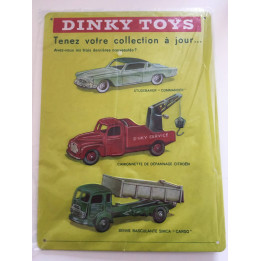 DINKY TOYS Werbeschild aus Blech