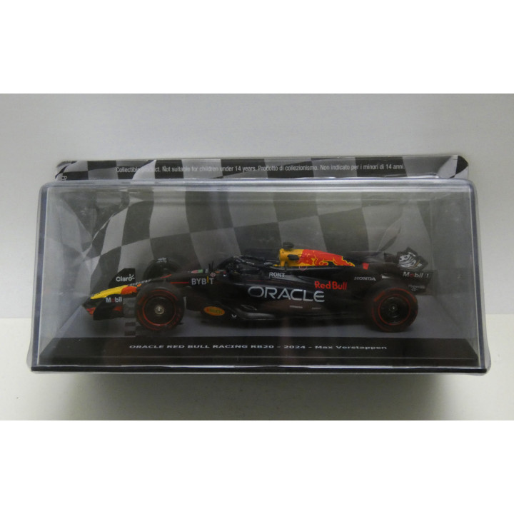Miniature F1 Oracle Red Bull Racing RB20 2024 Max Verstappen