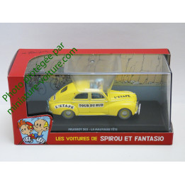 Voiture Spirou Peugeot 203 La mauvaise tête