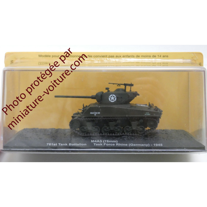 Veicolo miniatura Altaya Char Sherman M4A3 Germania 1945
