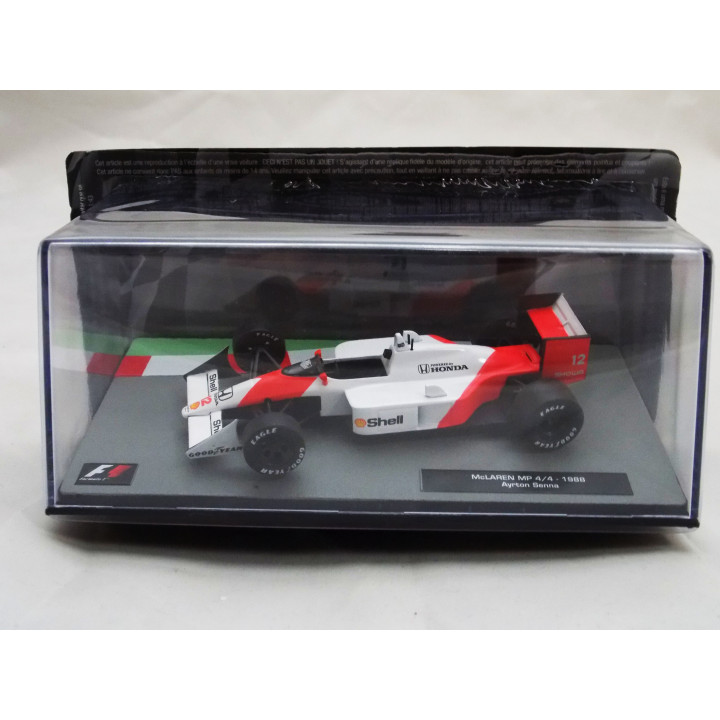 Voiture miniature F1 McLaren MP 4/4 Ayrton SENNA 1988