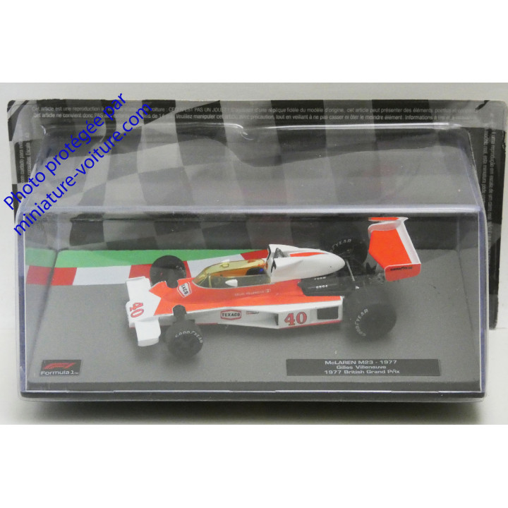 F1 Mclaren M23 1977 Gilles Villeneuve