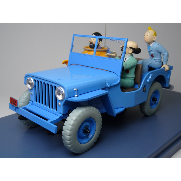 Voiture TINTIN La Jeep Bleu Objectif Lune