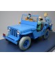 TINTIN Car La Jeep Blu Destinazione Luna