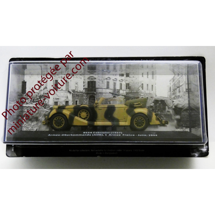 Miniature car 853a Cabriolet Oberkommando France 1944