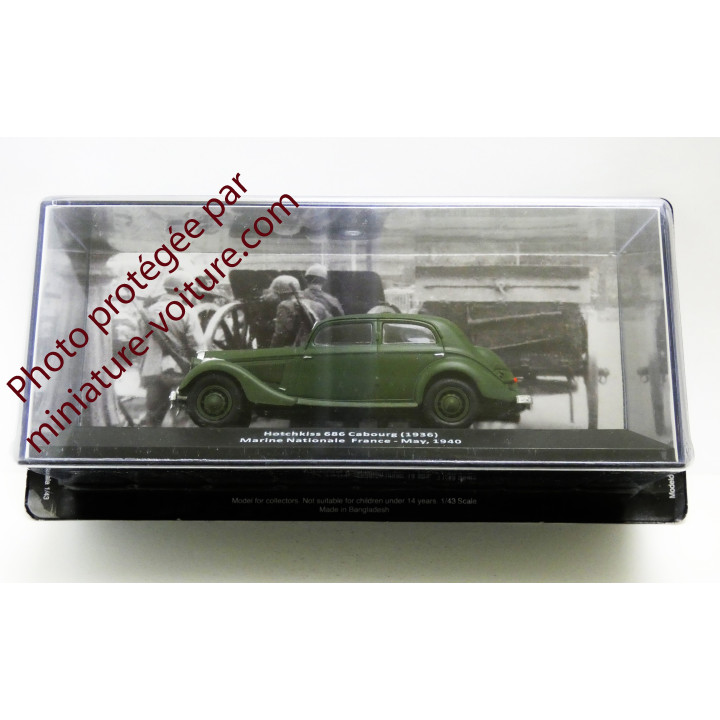 Car Miniature Hotchkiss 686 Cabourg National Marine France 1940