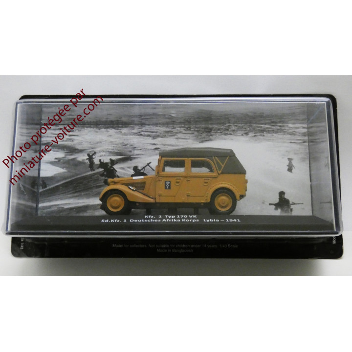 Coche en miniatura KFZ. 1 Typ 170 VK Afrika Korps 1941