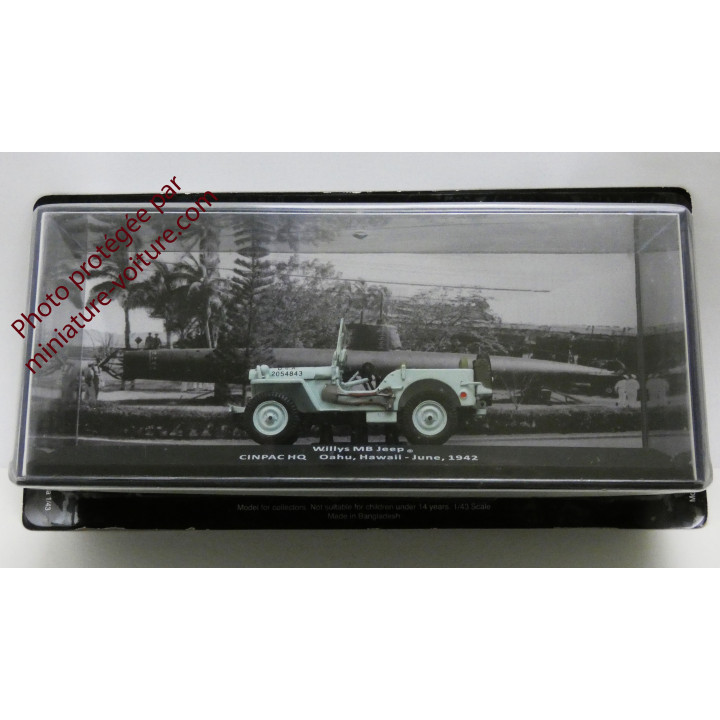 Auto Miniatur Willys MB Jeep Cinpac HQ Hawaii 1942