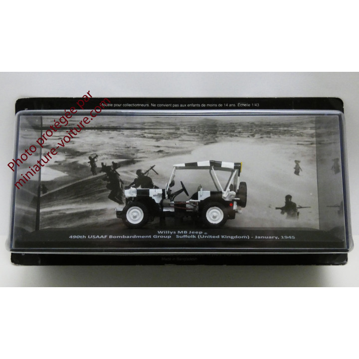 Miniature car Willys MB Jeep Bombardment Group Suffolk 1945