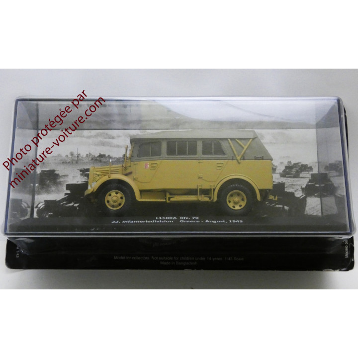 Miniature car L1500A Kfz. 70 InfanteryDivision Greece 1943