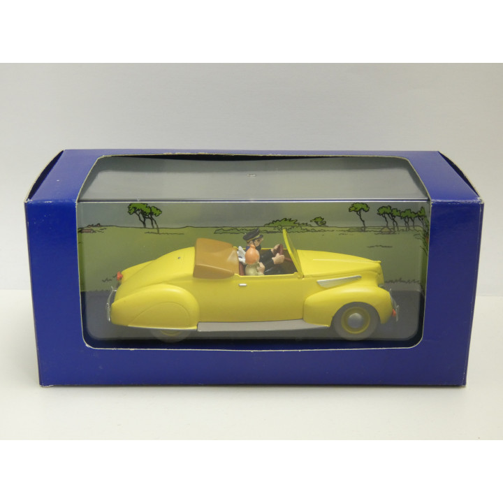 Voiture TINTIN Lincoln Zephyr Cabriolet