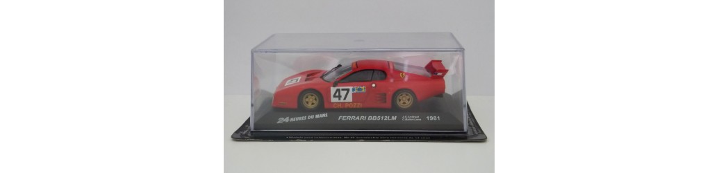 Sammlung von Miniaturen auf den 24h Autos der Männer