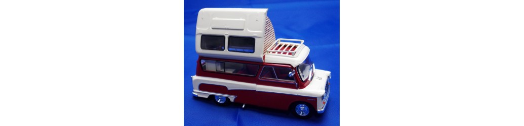 Collection on miniature motorhomes