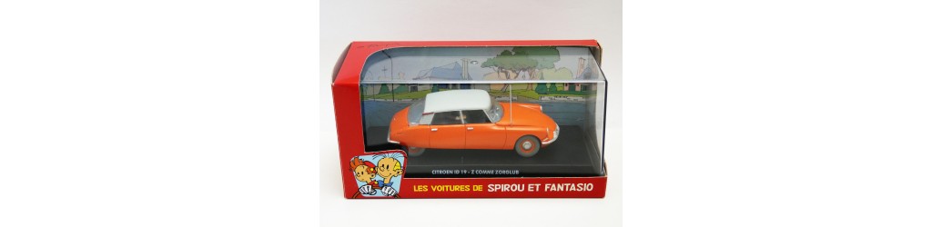 Sammlung auf den Autos von Spirou und Fantasio